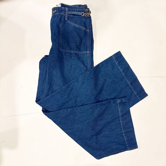 FAVORITE DAUGHTER The Fancy Mischa Wide Leg Denim Jean Pant Size 30 - Picture 5 of 9